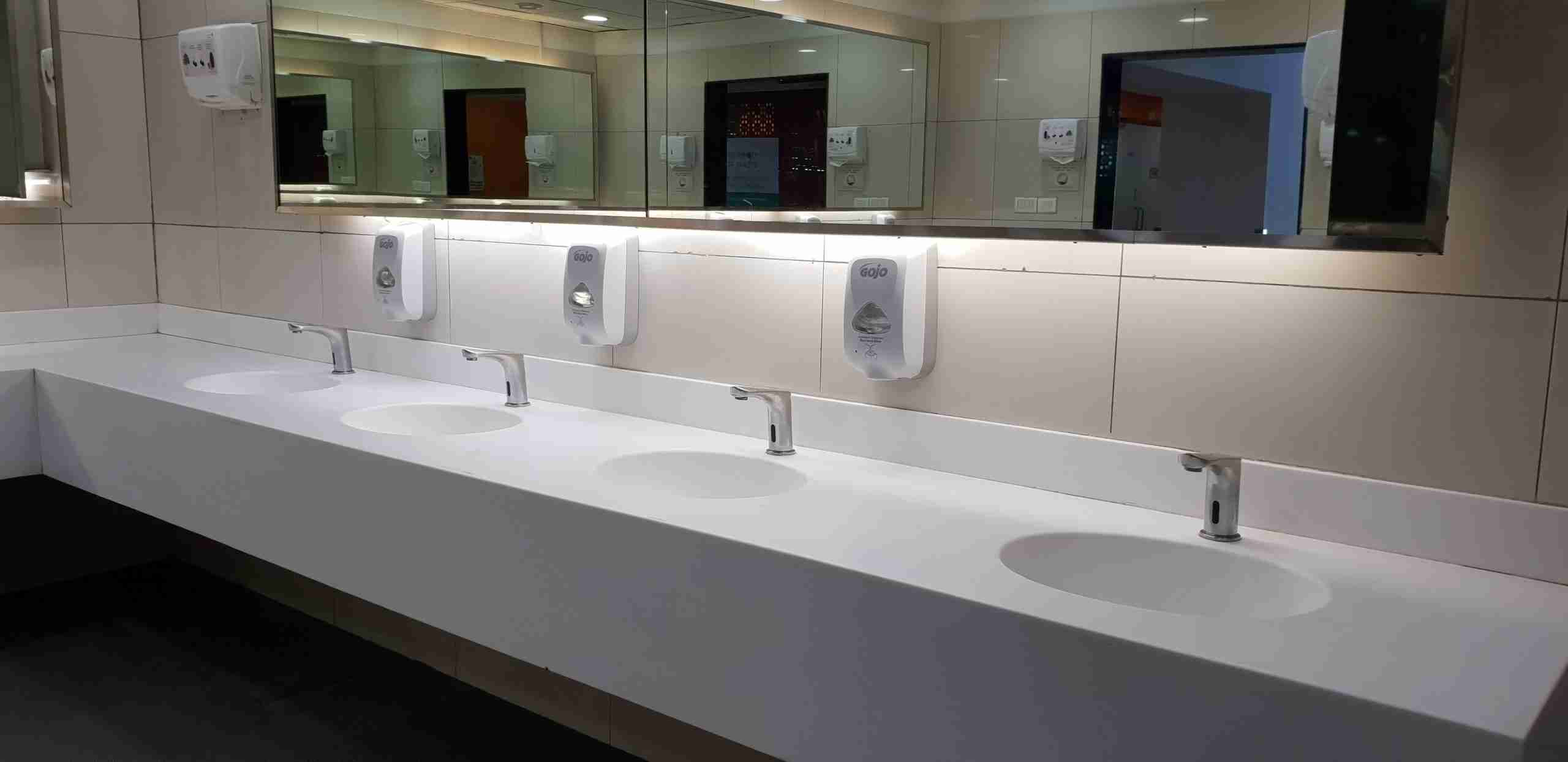 Restroom image representing office cleaning services