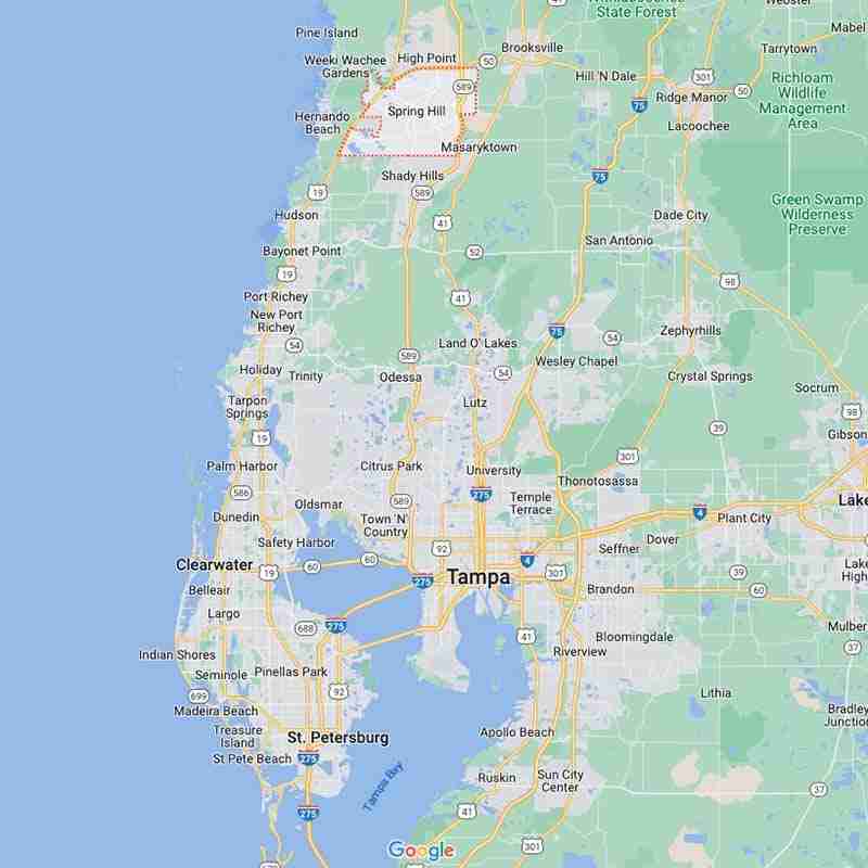 Google-Maps-house-cleaning-service-spring-hill-fl google map shows spring hill florida house cleaning service area